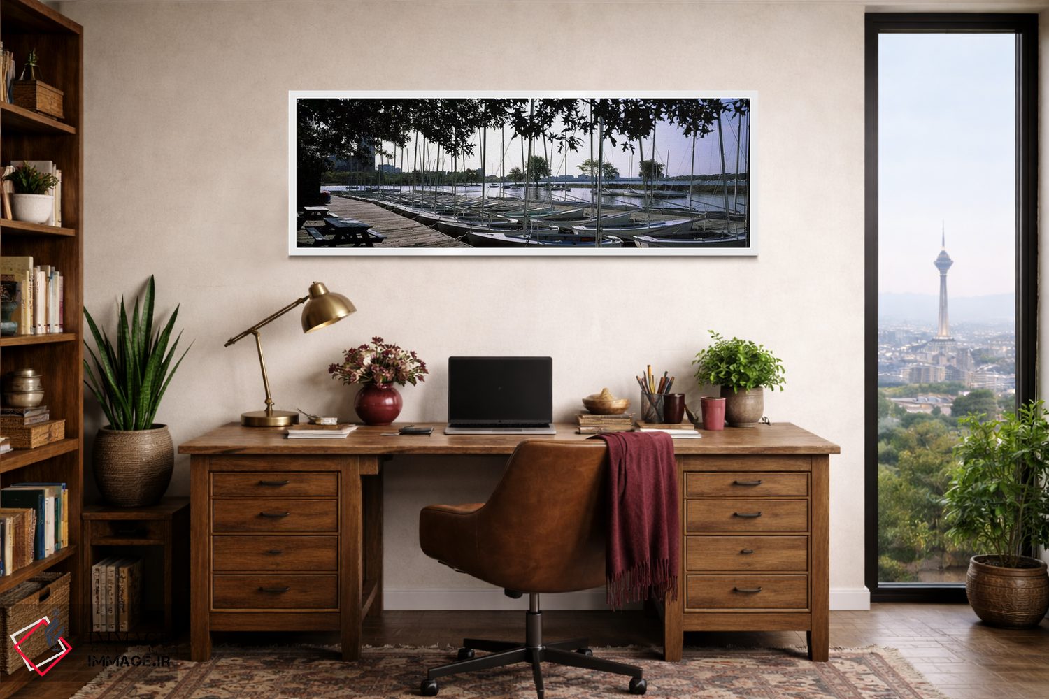 تابلو دکوراتیو Charles River, Boston, Suffolk County, Massachusetts, U… اثر پانورامیک ایمجز - D1W