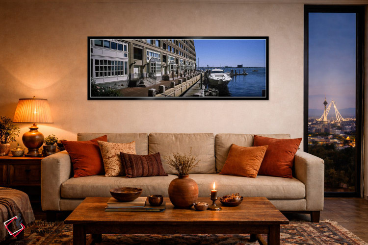 تابلو دکوراتیو Boston Harbor, Boston, Suffolk County, Massachusetts, U… اثر پانورامیک ایمجز - D5B