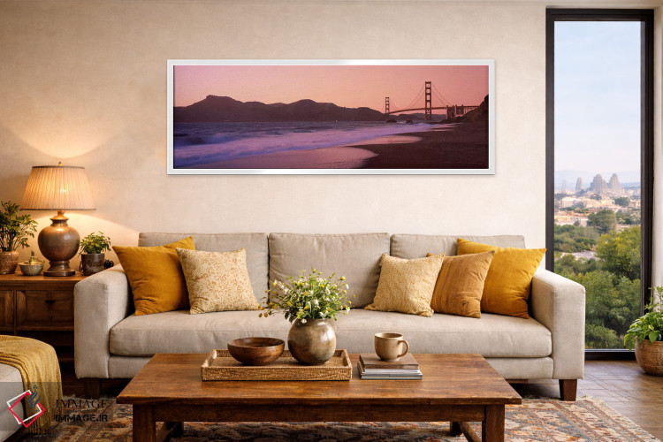 تابلو دکوراتیو Baker Beach, Golden Gate Bridge, San Francisco, San Fra… اثر پانورامیک ایمجز - D4W