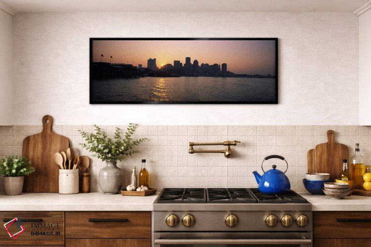 تابلو دکوراتیو Boston Harbor, Boston, Suffolk County, Massachusetts, U… اثر پانورامیک ایمجز - D2B