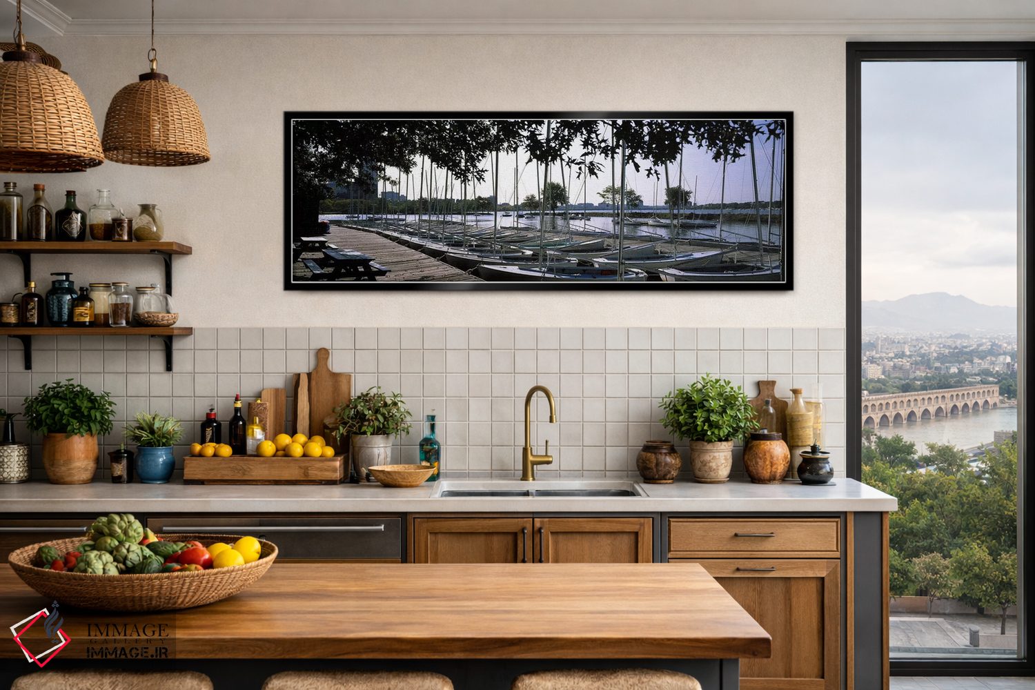 تابلو دکوراتیو Charles River, Boston, Suffolk County, Massachusetts, U… اثر پانورامیک ایمجز - D4B