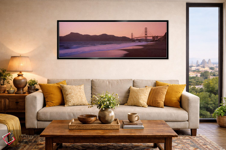 تابلو دکوراتیو Baker Beach, Golden Gate Bridge, San Francisco, San Fra… اثر پانورامیک ایمجز - D6B