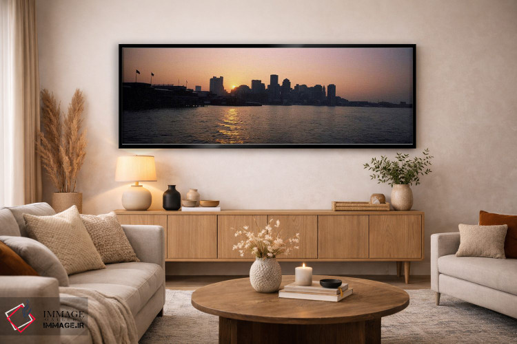 تابلو دکوراتیو Boston Harbor, Boston, Suffolk County, Massachusetts, U… اثر پانورامیک ایمجز - D5B