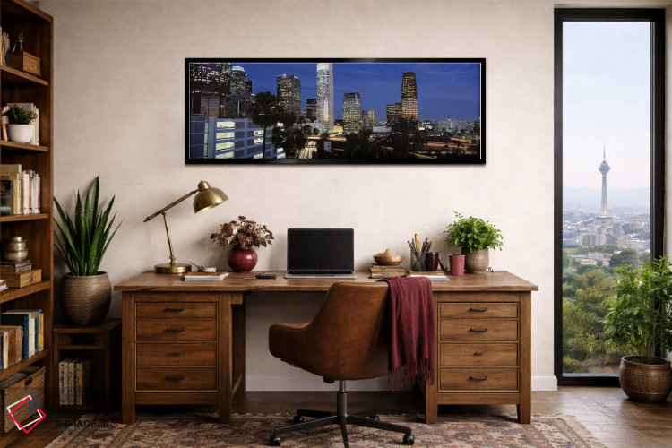 تابلو دکوراتیو City Of Los Angeles, Los Angeles County, California, US… اثر پانورامیک ایمجز - D3B