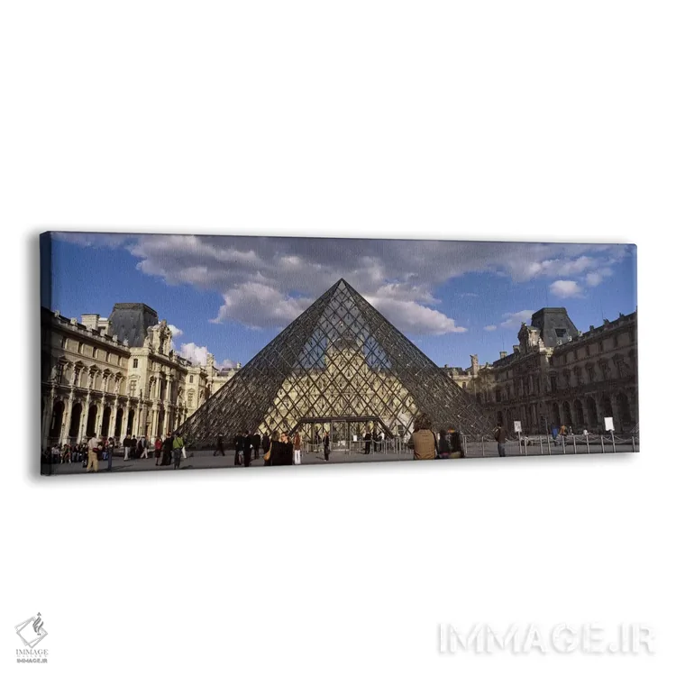 تابلو دکوراتیو Louvre Pyramid, Musee Du Louvre, Place du Carrousel, Pa… اثر پانورامیک ایمجز - نمای پرسپکتیو محصول