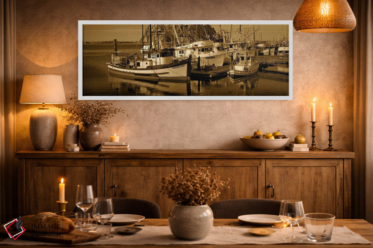 تابلو دکوراتیو Morro Bay, San Luis Obispo County, California, USA,قایق… اثر پانورامیک ایمجز - D1W