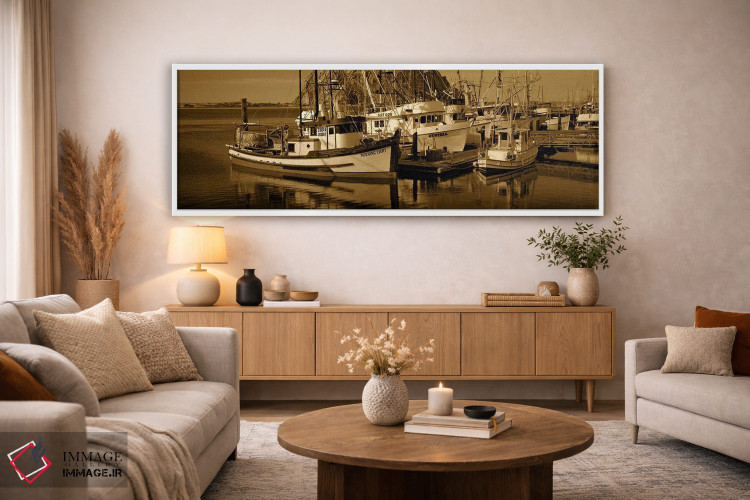 تابلو دکوراتیو Morro Bay, San Luis Obispo County, California, USA,قایق… اثر پانورامیک ایمجز - D3W
