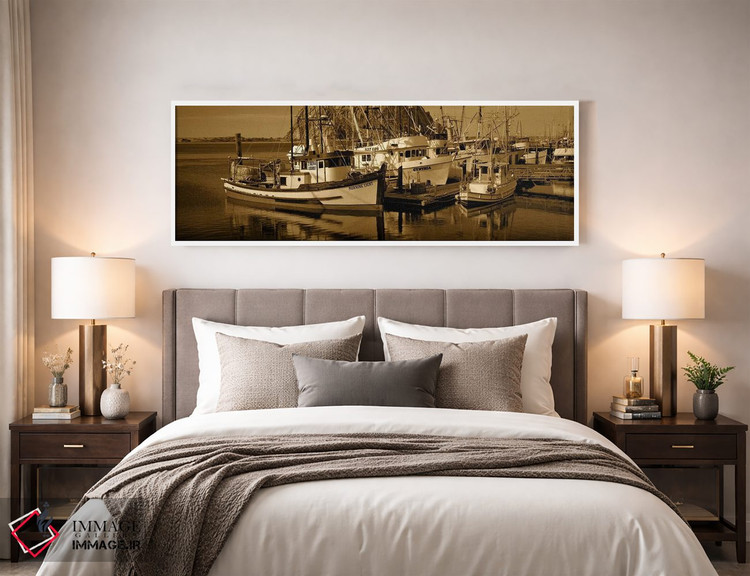 تابلو دکوراتیو Morro Bay, San Luis Obispo County, California, USA,قایق… اثر پانورامیک ایمجز - D4W