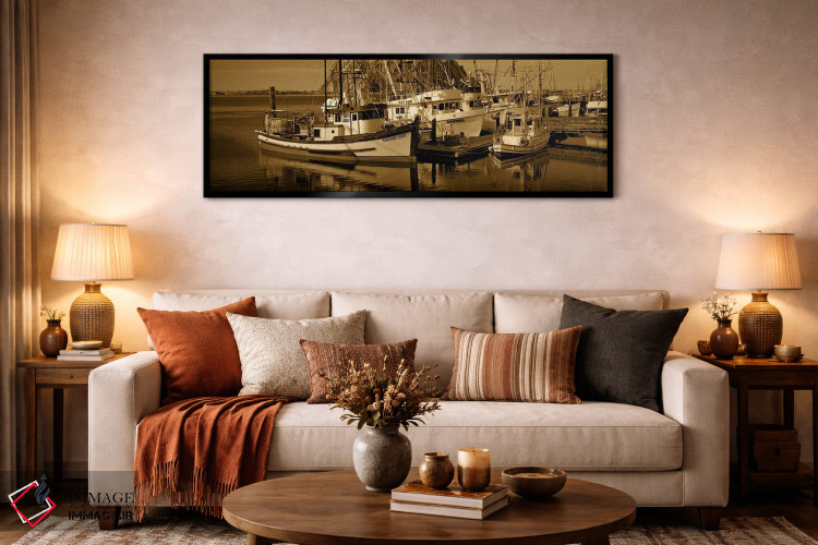 تابلو دکوراتیو Morro Bay, San Luis Obispo County, California, USA,قایق… اثر پانورامیک ایمجز - D6B