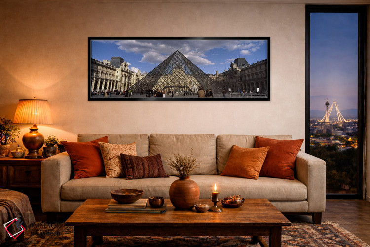 تابلو دکوراتیو Louvre Pyramid, Musee Du Louvre, Place du Carrousel, Pa… اثر پانورامیک ایمجز - D5B