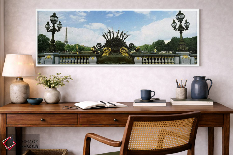 تابلو دکوراتیو Pont Alexandre III, Eiffel Tower, Paris, Ile-de-France… اثر پانورامیک ایمجز - D1W
