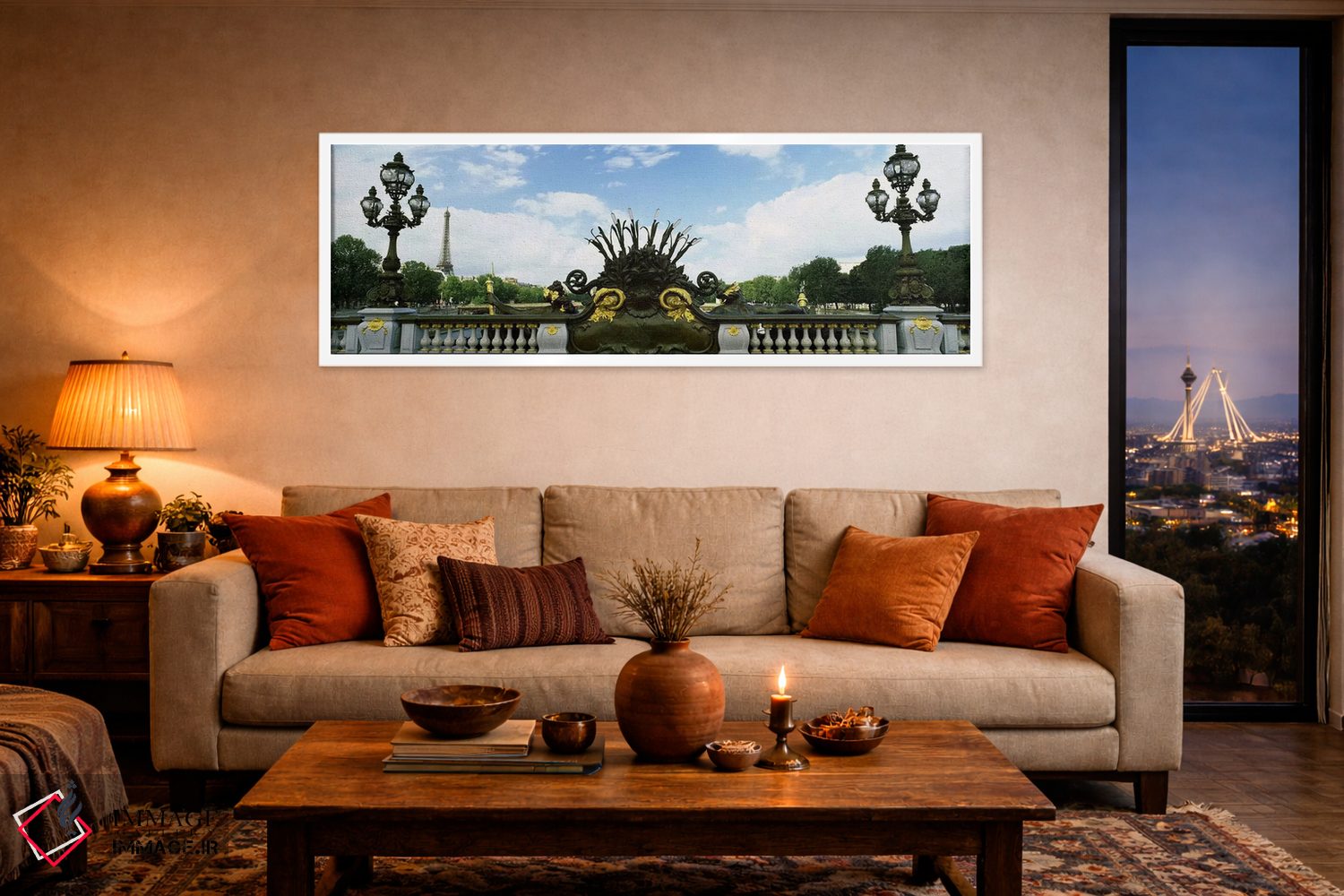 تابلو دکوراتیو Pont Alexandre III, Eiffel Tower, Paris, Ile-de-France… اثر پانورامیک ایمجز - D4W