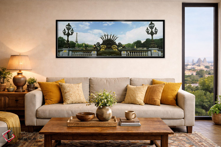 تابلو دکوراتیو Pont Alexandre III, Eiffel Tower, Paris, Ile-de-France… اثر پانورامیک ایمجز - D6B