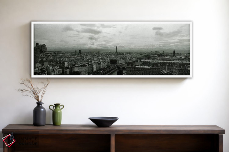 تابلو دکوراتیو Seine River, Paris, Ile-de-France, France,نمای هوایی از… اثر پانورامیک ایمجز - D1W