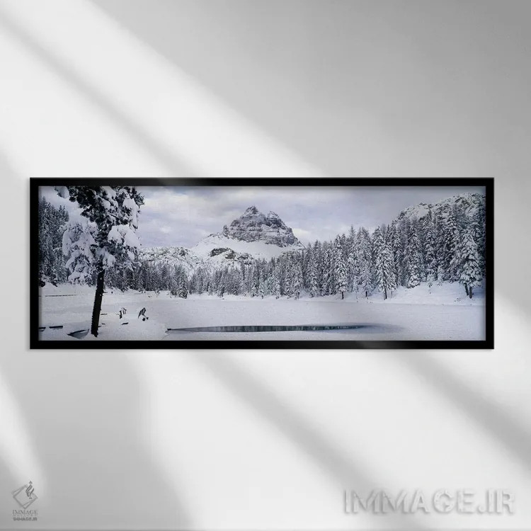 تابلو دکوراتیو Lake Antorno, Tre Cime Di Lavaredo, Dolomites, Cadore… اثر پانورامیک ایمجز - نمای قابدار مشکی