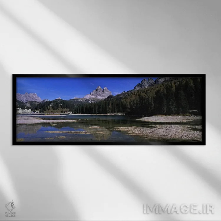 تابلو دکوراتیو Cadore, Belluno Province, Veneto, Italy,تری چیمه دی لاو… اثر پانورامیک ایمجز - نمای قابدار مشکی