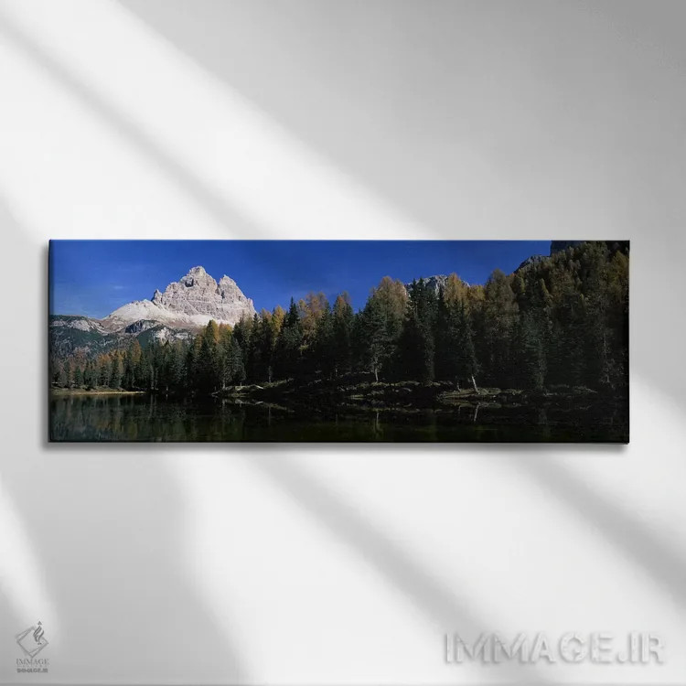 تابلو دکوراتیو Lake Misurina, Tre Cime Di Lavaredo, Dolomites, Cadore… اثر پانورامیک ایمجز - نمای روبهرو روی دیوار