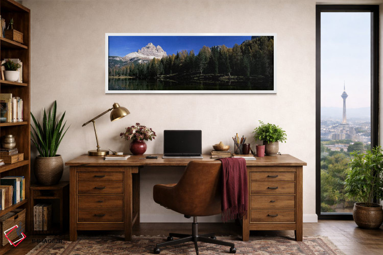 تابلو دکوراتیو Lake Misurina, Tre Cime Di Lavaredo, Dolomites, Cadore… اثر پانورامیک ایمجز - D1W