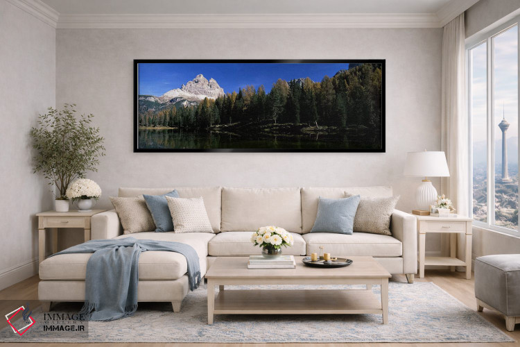تابلو دکوراتیو Lake Misurina, Tre Cime Di Lavaredo, Dolomites, Cadore… اثر پانورامیک ایمجز - D6B