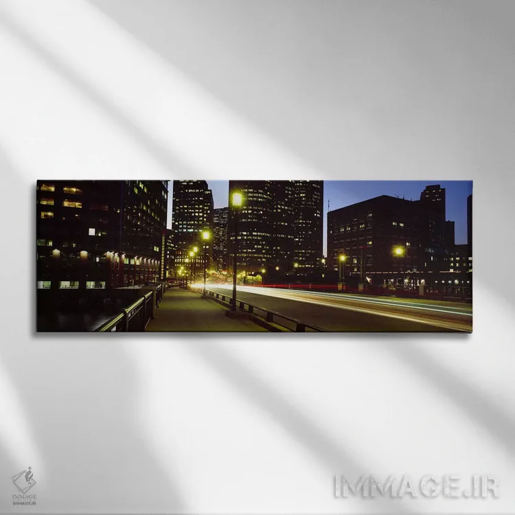 تابلو دکوراتیو Northern Avenue Bridge, Boston, Suffolk County, Massach… اثر پانورامیک ایمجز - نمای روبهرو روی دیوار