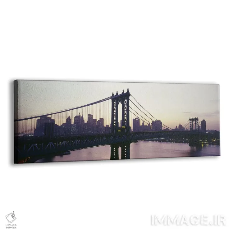 تابلو دکوراتیو Manhattan Bridge, East River, Manhattan, New York City… اثر پانورامیک ایمجز - نمای پرسپکتیو محصول