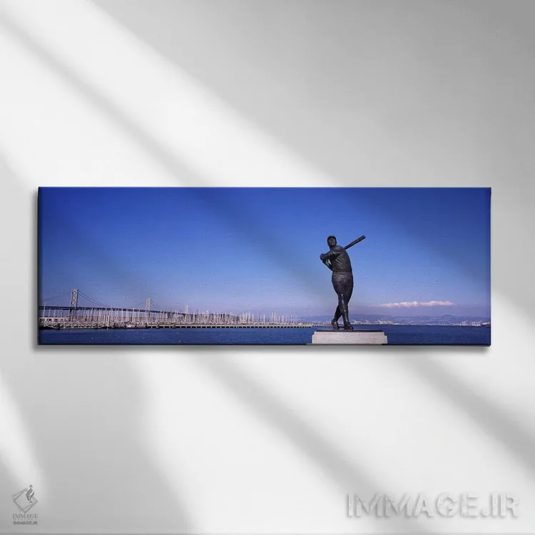 تابلو دکوراتیو Bay Bridge, San Francisco, California, USA,خلیج سان فرا… اثر پانورامیک ایمجز - نمای روبهرو روی دیوار