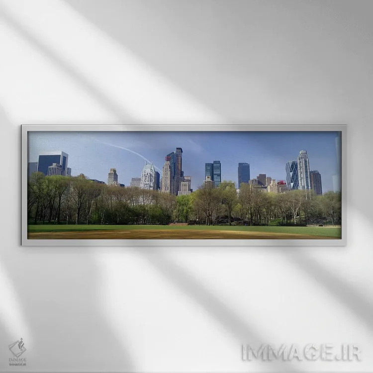 تابلو دکوراتیو Midtown, Manhattan, New York City, New York, USA,نمای ب… اثر پانورامیک ایمجز - نمای قابدار سفید