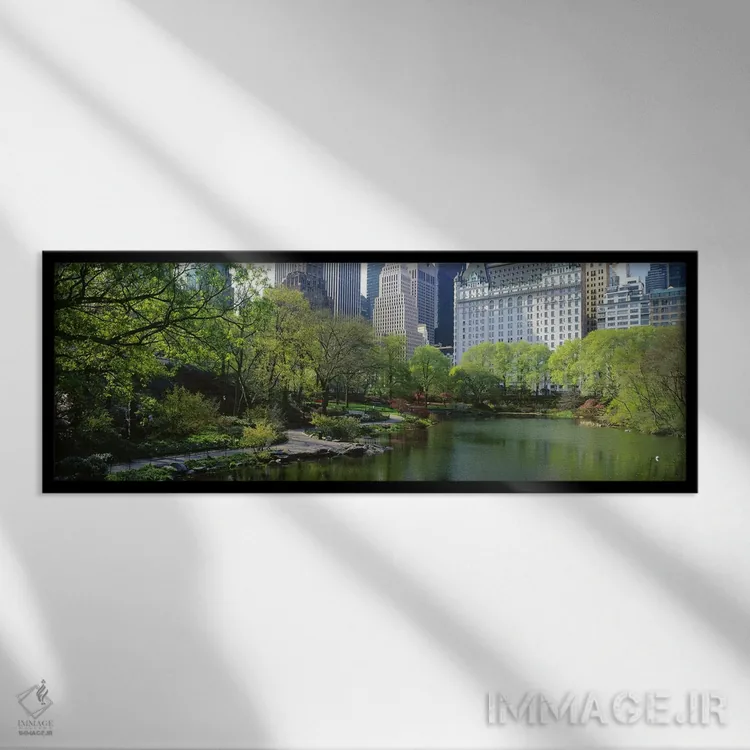 تابلو دکوراتیو Central Park South, Central Park, Manhattan, New York C… اثر پانورامیک ایمجز - نمای قابدار مشکی