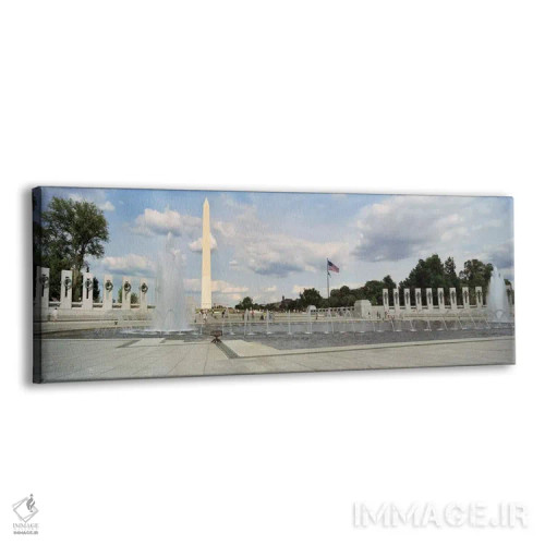 تابلو دکوراتیو National World War II Memorial, Washington Monument, Wa… اثر پانورامیک ایمجز - نمای پرسپکتیو محصول