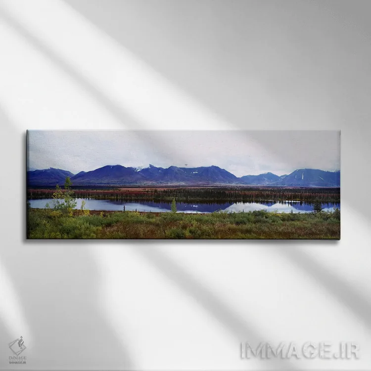 تابلو دکوراتیو Mt McKinley, Denali National Park, Anchorage, Alaska, U… اثر پانورامیک ایمجز - نمای روبهرو روی دیوار