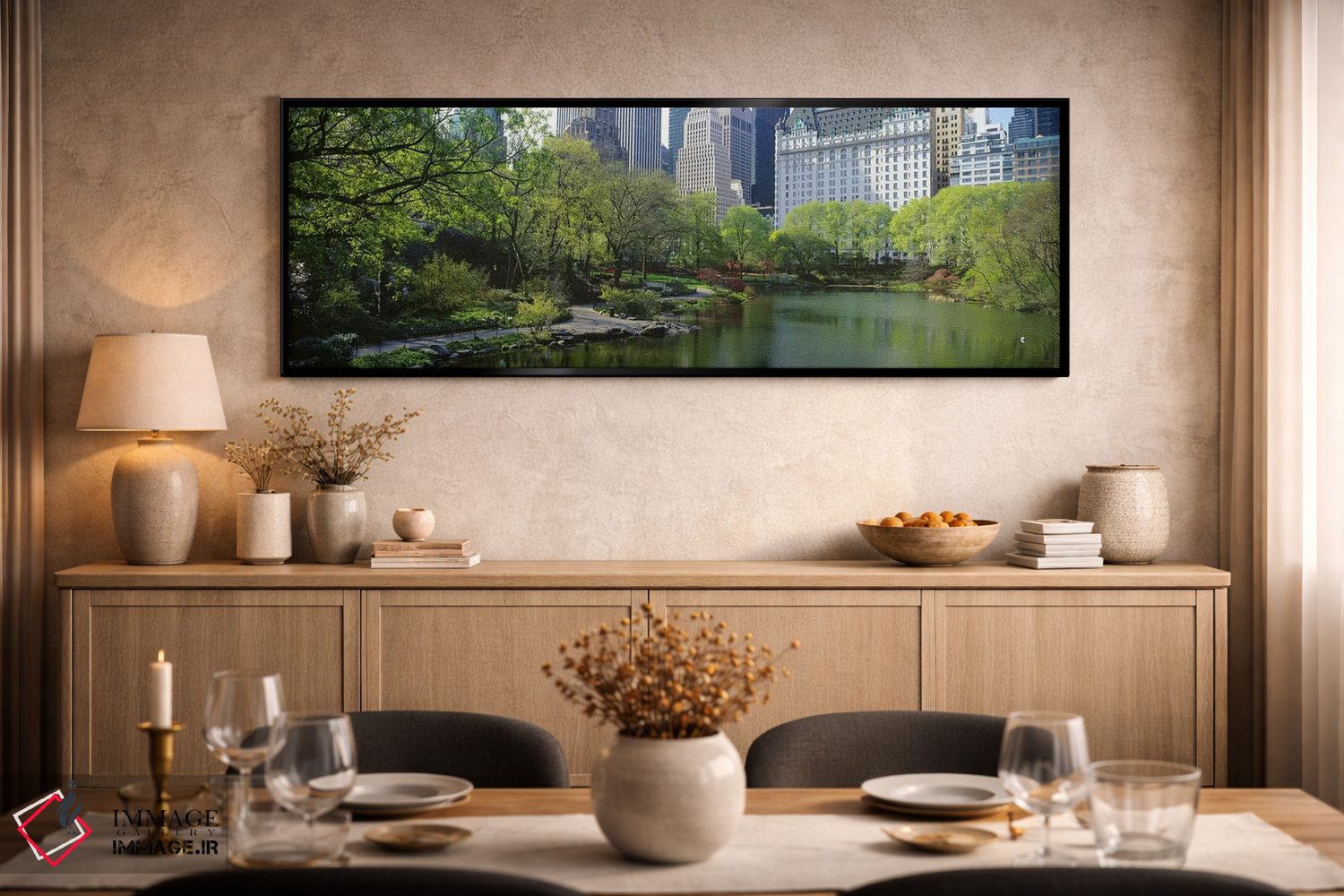 تابلو دکوراتیو Central Park South, Central Park, Manhattan, New York C… اثر پانورامیک ایمجز - D2B