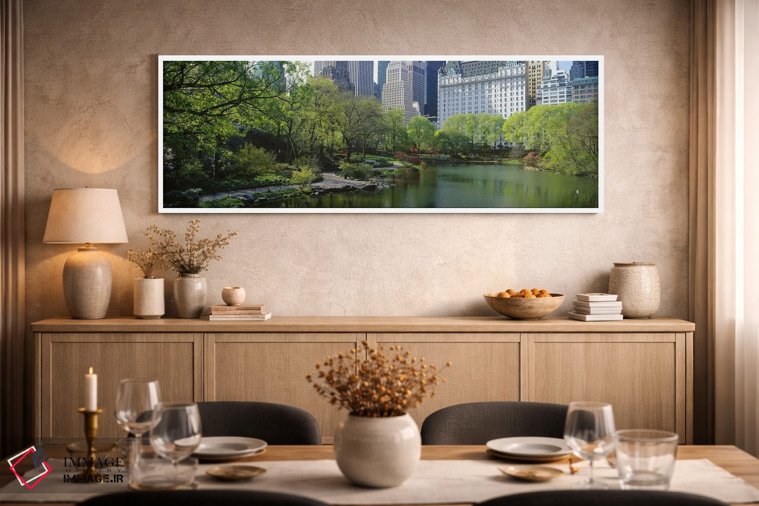 تابلو دکوراتیو Central Park South, Central Park, Manhattan, New York C… اثر پانورامیک ایمجز - D1W