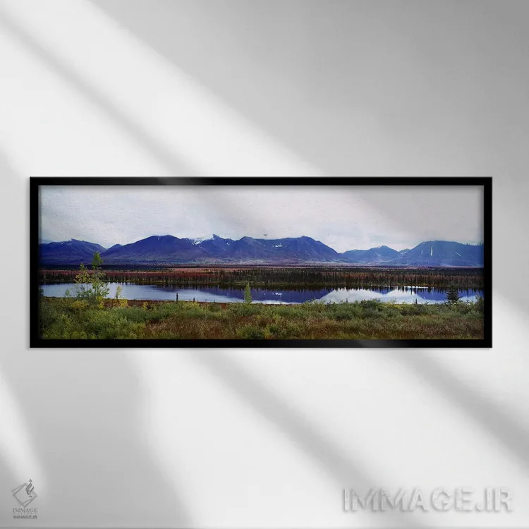 تابلو دکوراتیو Mt McKinley, Denali National Park, Anchorage, Alaska, U… اثر پانورامیک ایمجز - نمای قابدار مشکی