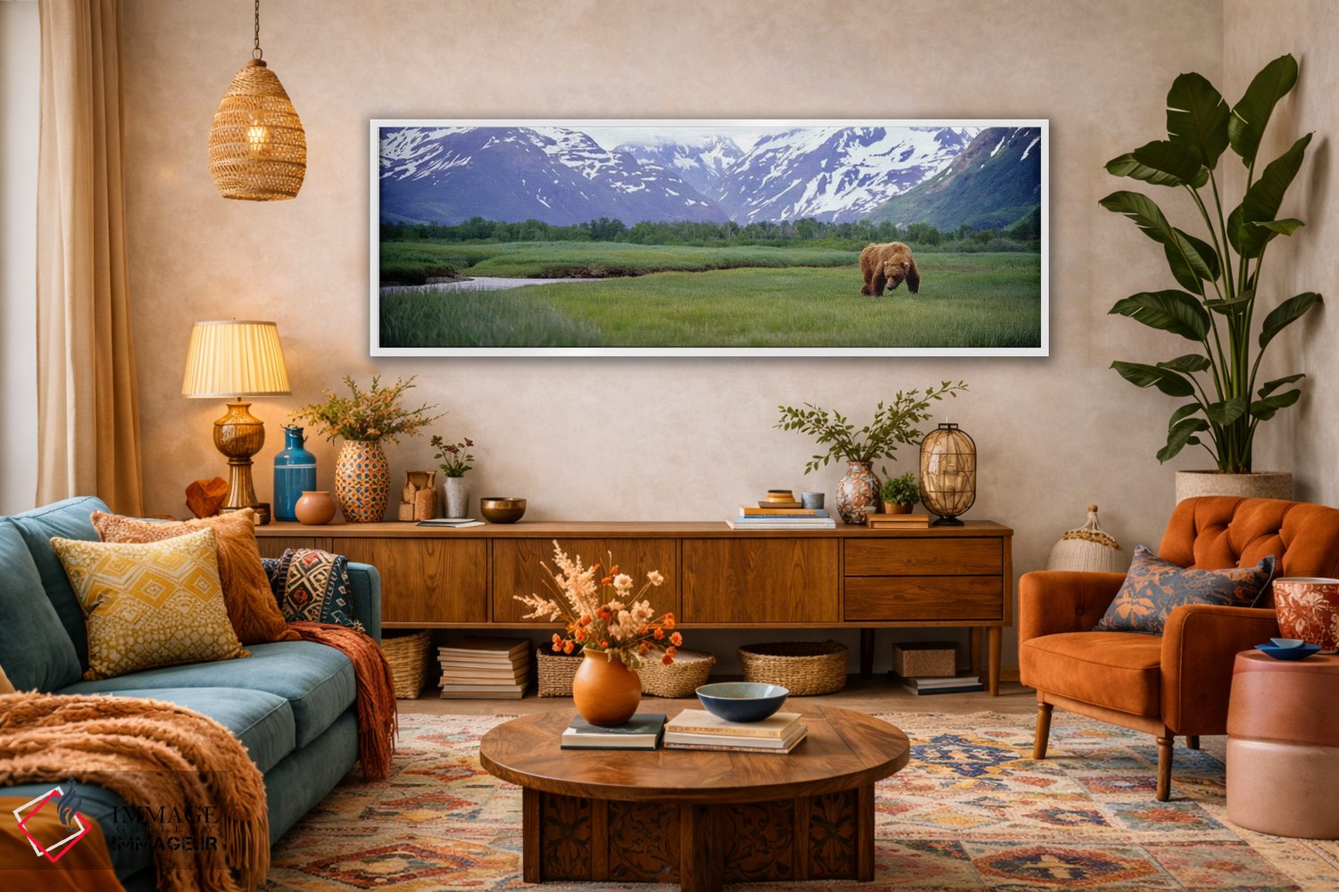 تابلو دکوراتیو Kukak Bay, Katmai National Park, Alaska, USA,خرس گریزلی… اثر پانورامیک ایمجز - D2W