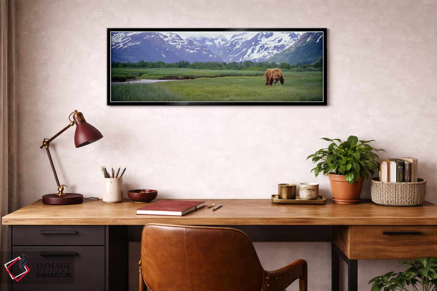 تابلو دکوراتیو Kukak Bay, Katmai National Park, Alaska, USA,خرس گریزلی… اثر پانورامیک ایمجز - D3B