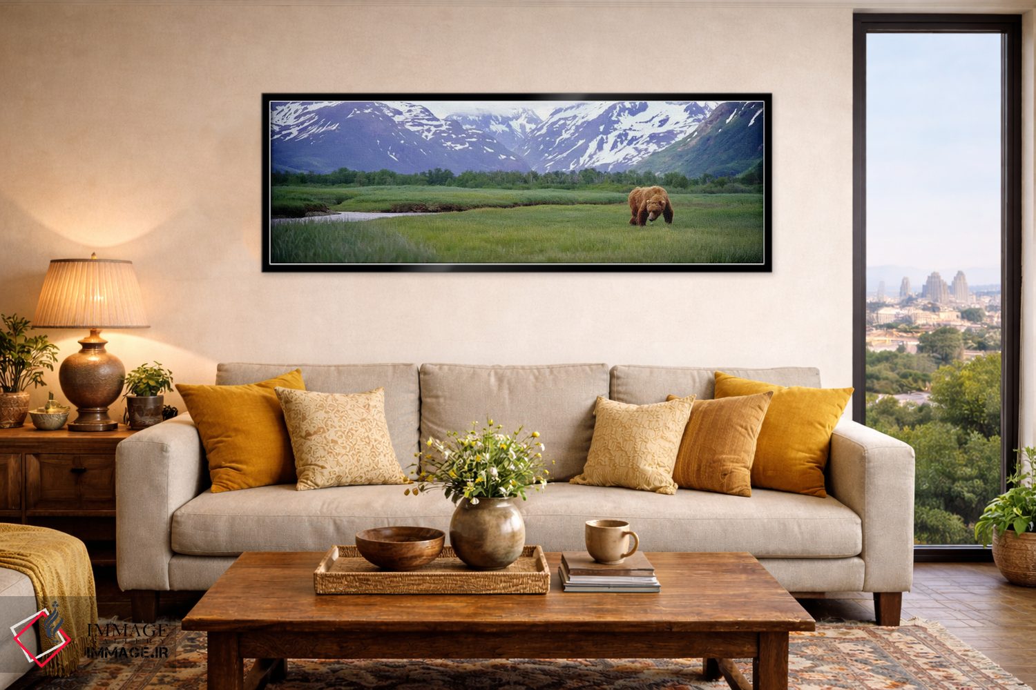 تابلو دکوراتیو Kukak Bay, Katmai National Park, Alaska, USA,خرس گریزلی… اثر پانورامیک ایمجز - D6B