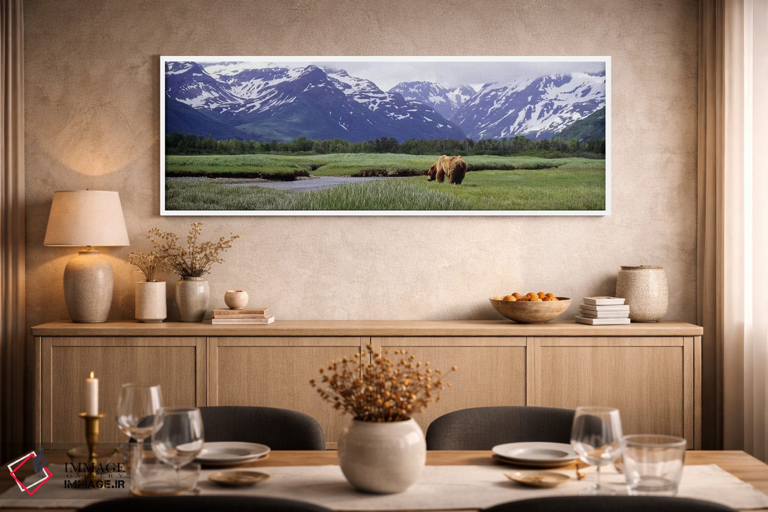 تابلو دکوراتیو Kukak Bay, Katmai National Park, Alaska, USA #2,خرس گری… اثر پانورامیک ایمجز - D2W