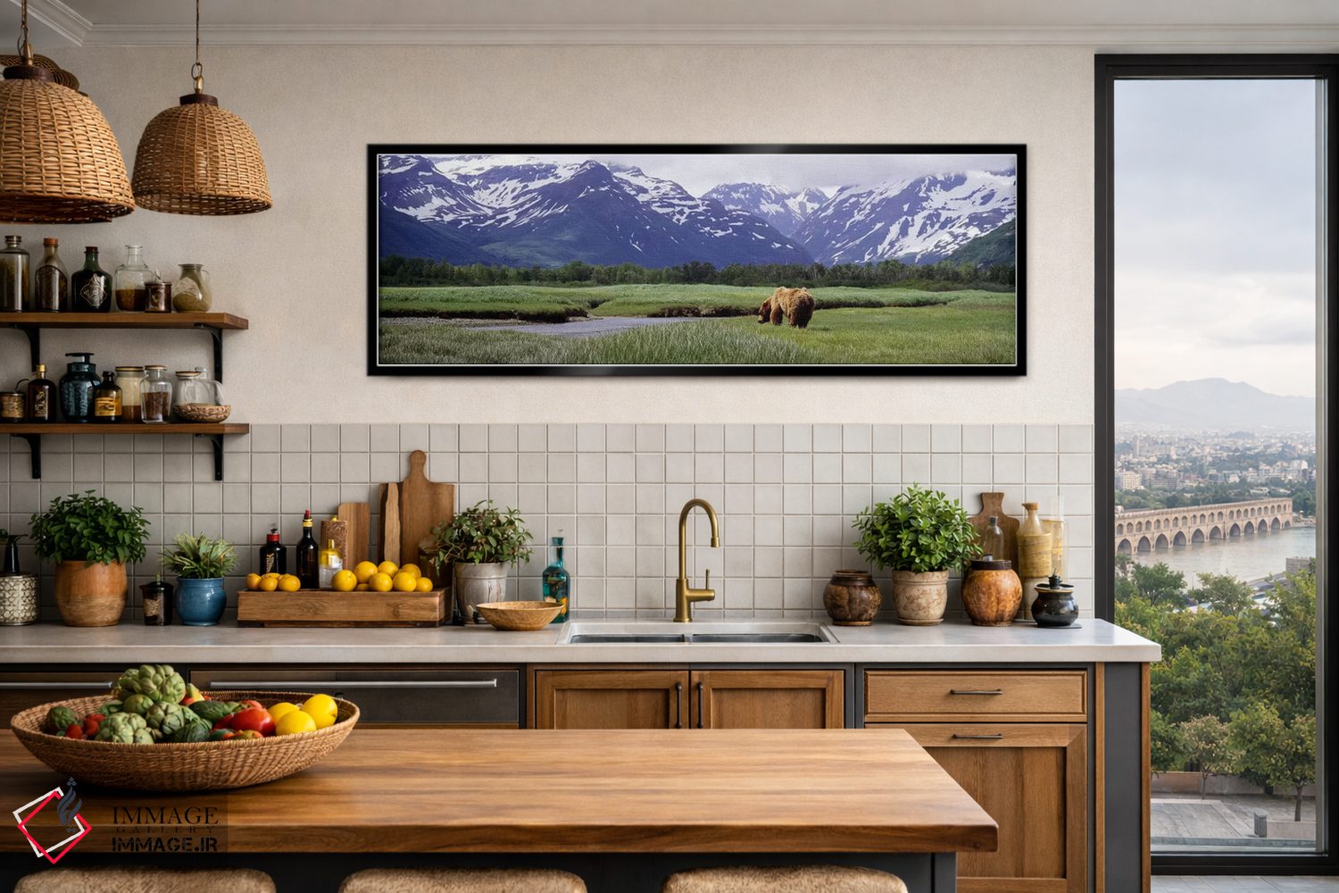 تابلو دکوراتیو Kukak Bay, Katmai National Park, Alaska, USA #2,خرس گری… اثر پانورامیک ایمجز - D4B