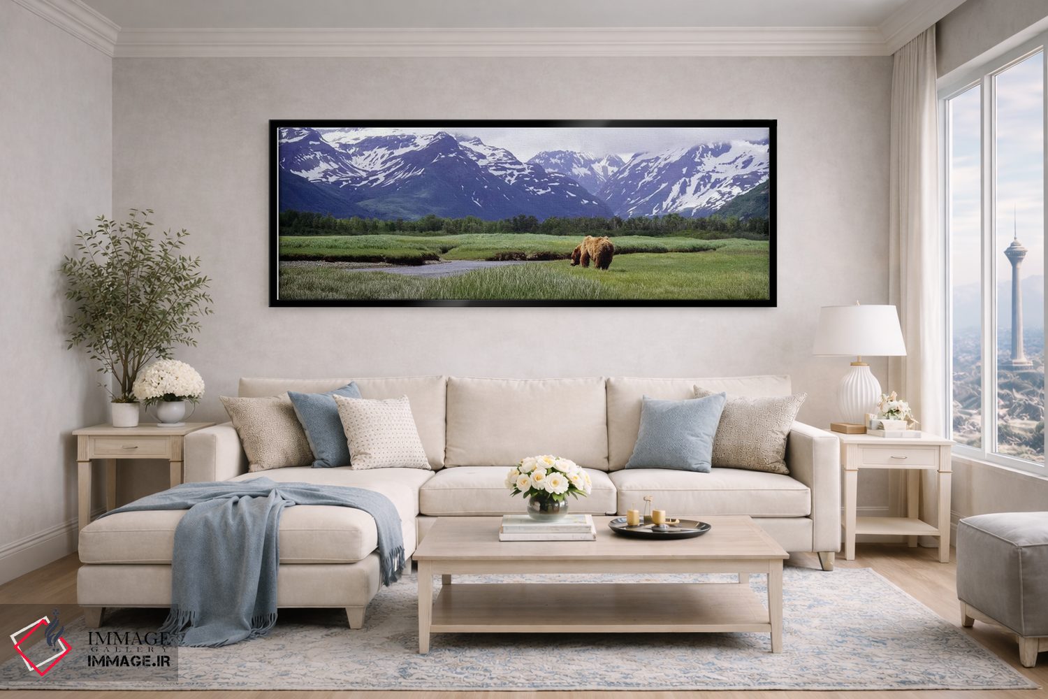 تابلو دکوراتیو Kukak Bay, Katmai National Park, Alaska, USA #2,خرس گری… اثر پانورامیک ایمجز - D5B