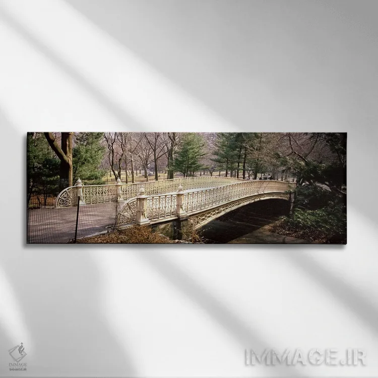 تابلو دکوراتیو Manhattan, New York City, New York State, USA,پل قوسی د… اثر پانورامیک ایمجز - نمای روبهرو روی دیوار