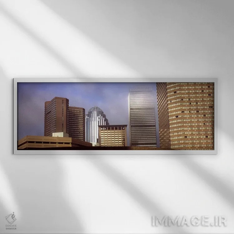 تابلو دکوراتیو Suffolk County, Massachusetts, USA,آسمان خراش ها در شهر… اثر پانورامیک ایمجز - نمای قابدار سفید