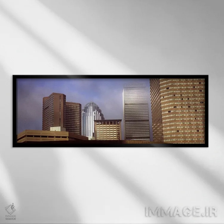 تابلو دکوراتیو Suffolk County, Massachusetts, USA,آسمان خراش ها در شهر… اثر پانورامیک ایمجز - نمای قابدار مشکی