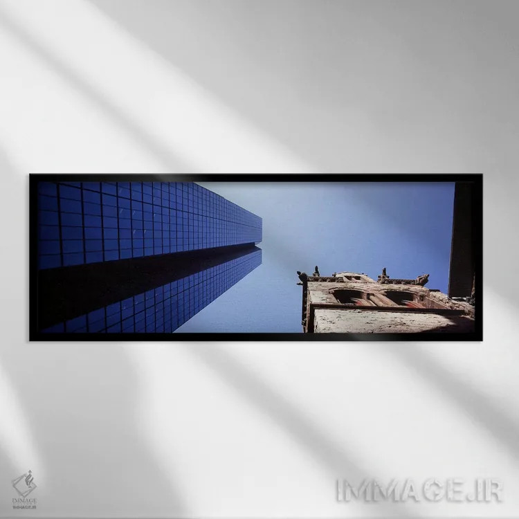 تابلو دکوراتیو Suffolk County, Massachusetts, USA,نمای پایین ساختمان ه… اثر پانورامیک ایمجز - نمای قابدار مشکی