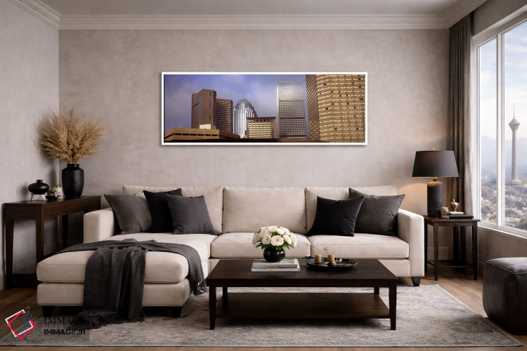 تابلو دکوراتیو Suffolk County, Massachusetts, USA,آسمان خراش ها در شهر… اثر پانورامیک ایمجز - D4W