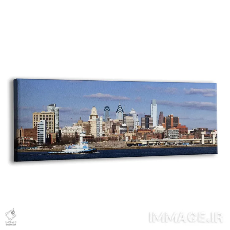 تابلو دکوراتیو Delaware River, Philadelphia, Philadelphia County, Penn… اثر پانورامیک ایمجز - نمای پرسپکتیو محصول