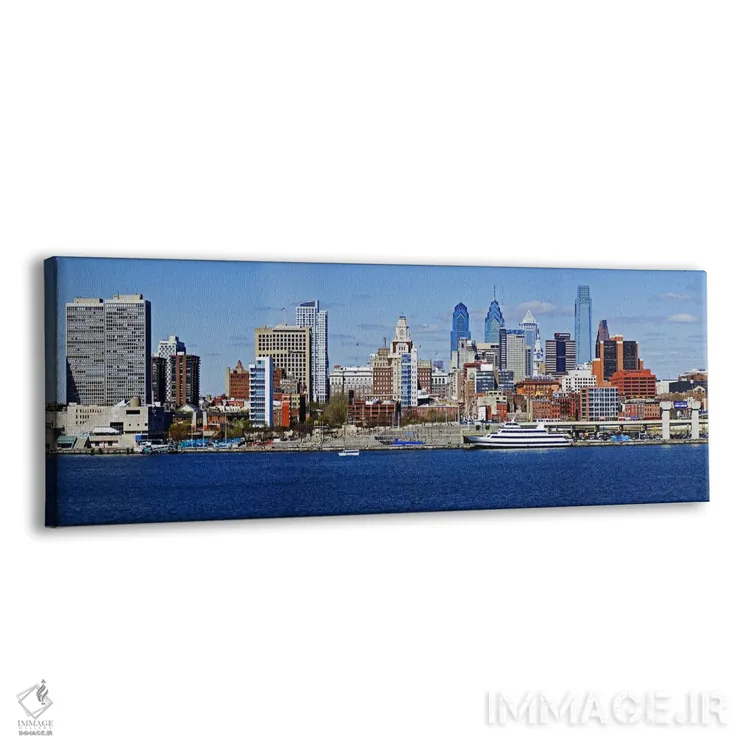 تابلو دکوراتیو Delaware River, Philadelphia, Philadelphia County, Penn… اثر پانورامیک ایمجز - نمای پرسپکتیو محصول