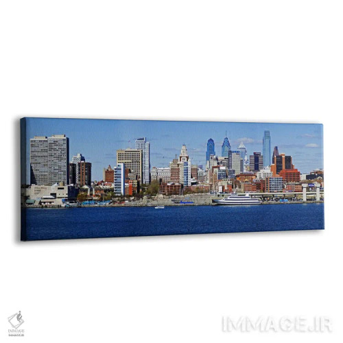 تابلو دکوراتیو Delaware River, Philadelphia, Philadelphia County, Penn… اثر پانورامیک ایمجز - نمای پرسپکتیو محصول