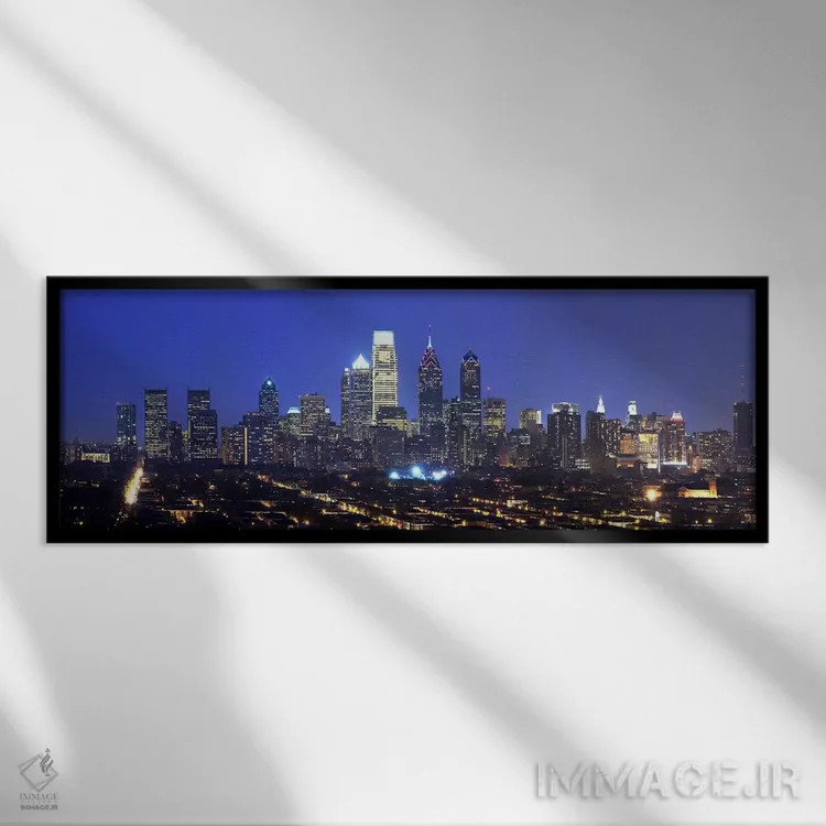 تابلو دکوراتیو Center City, Philadelphia, Philadelphia County, Pennsyl… اثر پانورامیک ایمجز - نمای قابدار مشکی