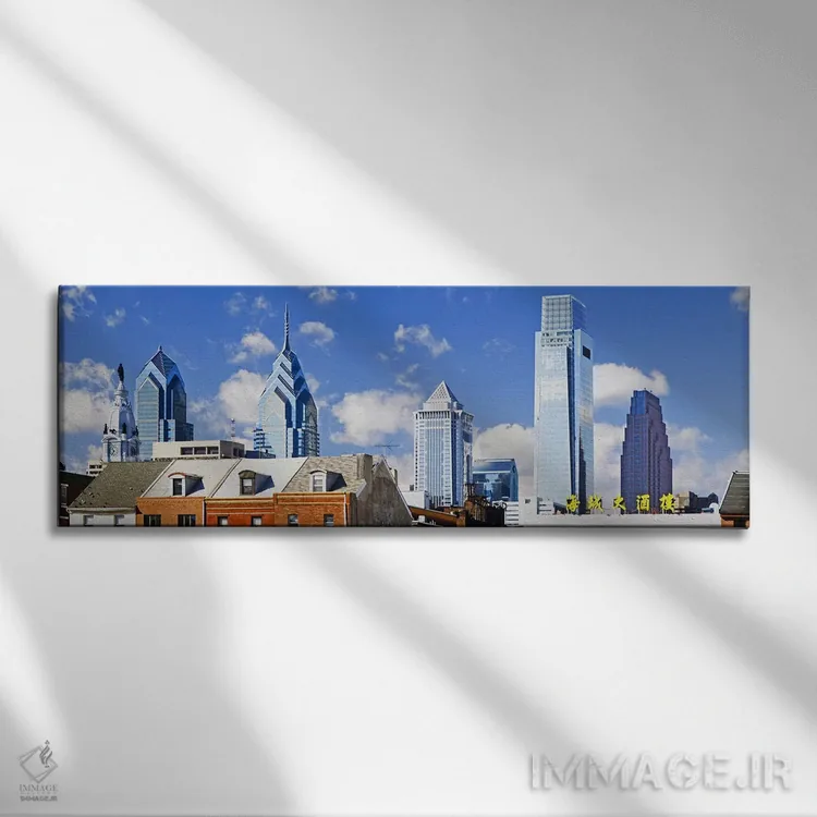 تابلو دکوراتیو Comcast Center, Center City, Philadelphia, Philadelphia… اثر پانورامیک ایمجز - نمای روبهرو روی دیوار