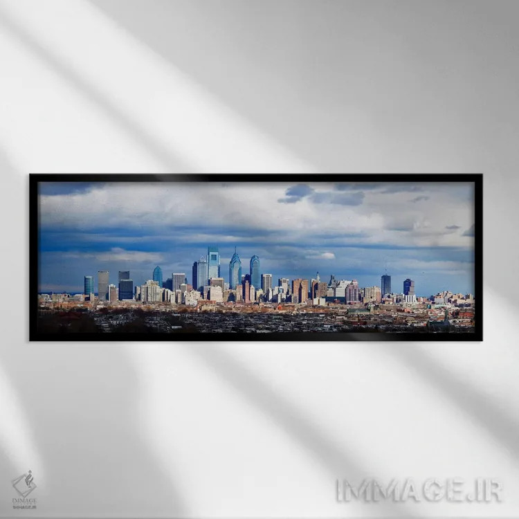 تابلو دکوراتیو Center City, Philadelphia, Philadelphia County, Pennsyl… اثر پانورامیک ایمجز - نمای قابدار مشکی